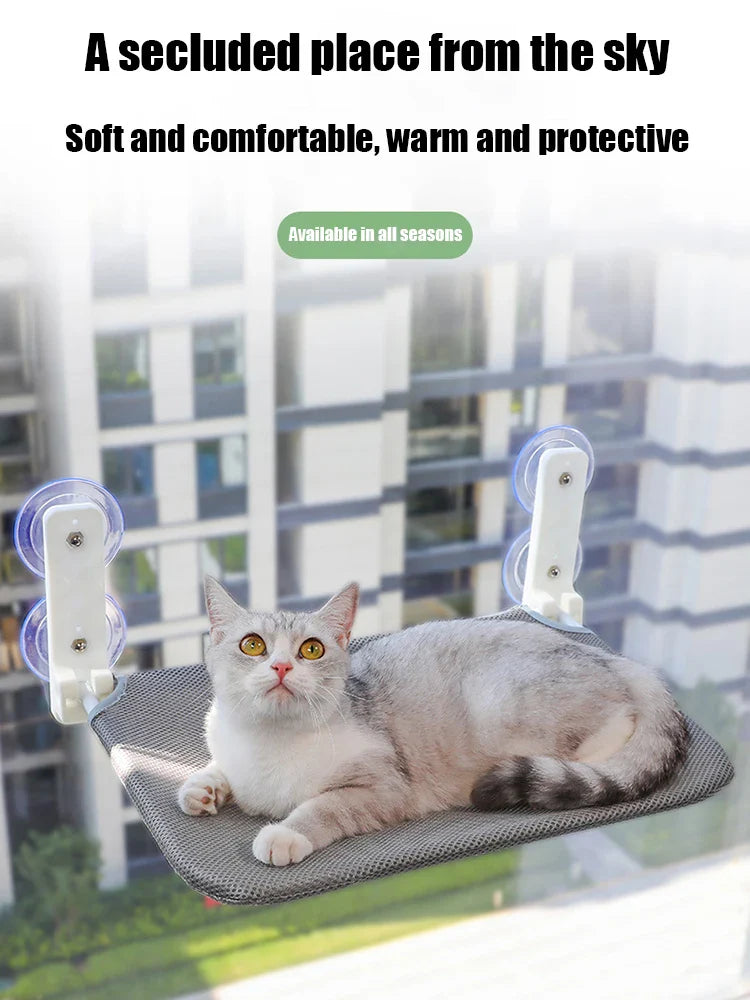 Foldable Cat Hammock – Window Mesh Platform