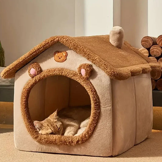 Foldable Pet House – Washable Cat & Puppy Bed