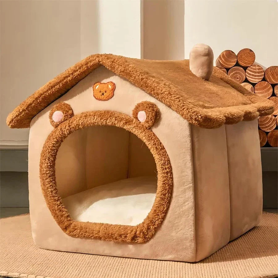 Foldable Pet House – Washable Cat & Puppy Bed