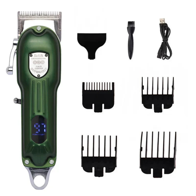 Professional Dog Hair Clipper – All-Metal Rechargeable Low-Noise Trimmer