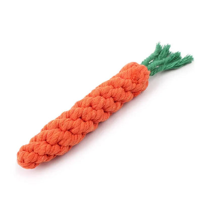 Carrot Dog Bite Rope – Chew & Teeth Cleaning Toy