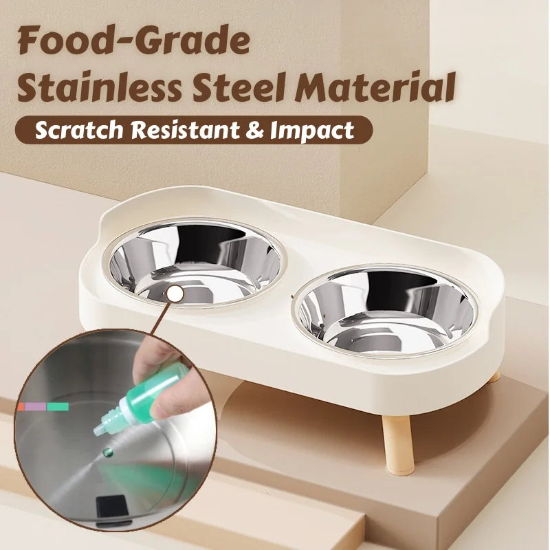 Stainless Steel Pet Water Fountain – 3.2L Smart Automatic Drinking Bowl