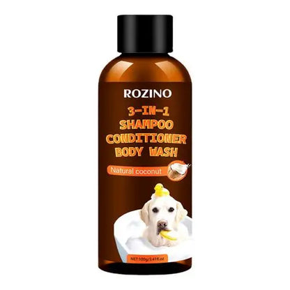 3-in-1 Dog Shampoo & Conditioner – Organic Coconut Odor Eliminator