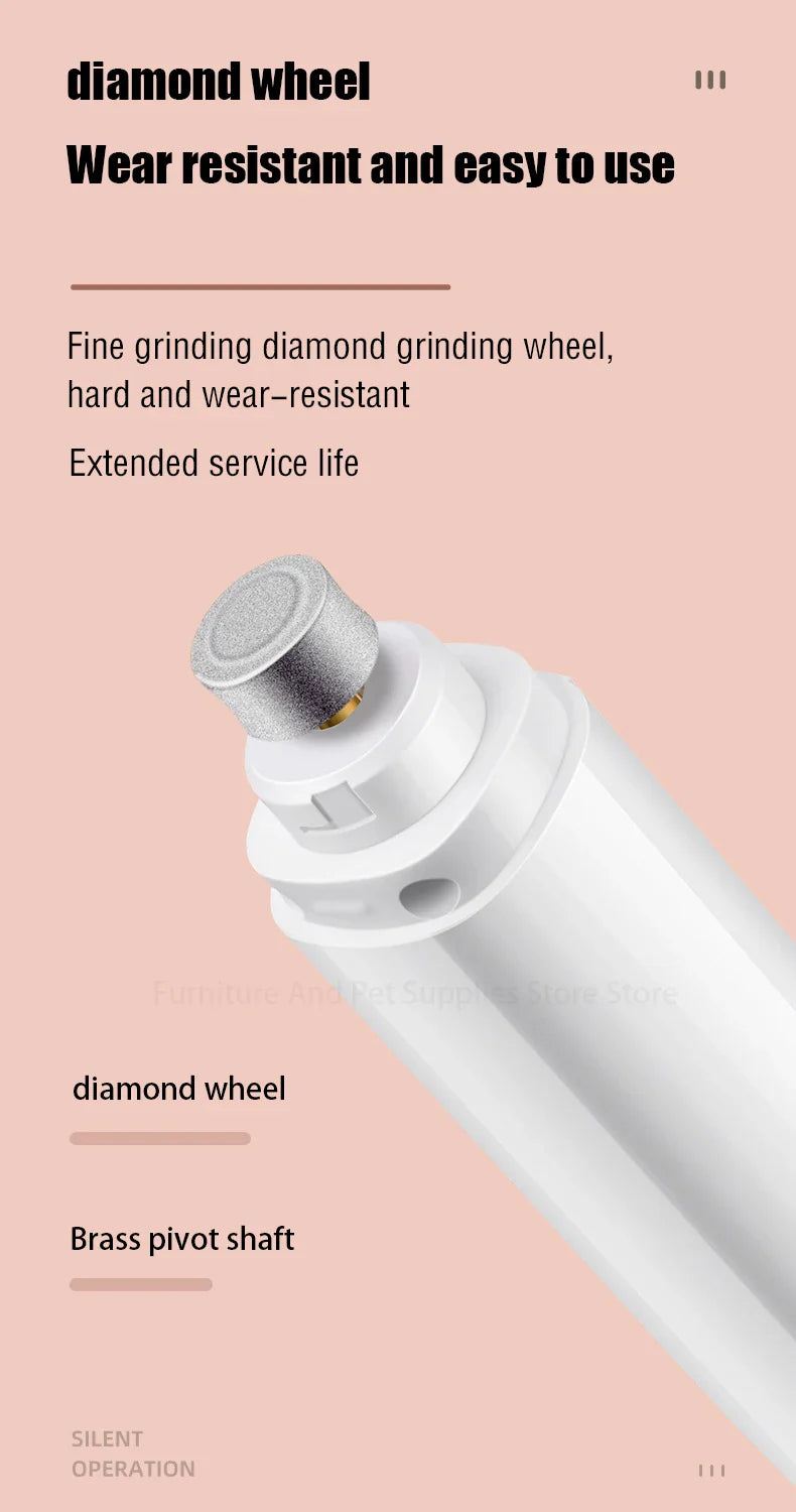 Electric Dog Nail Grinder – USB Rechargeable