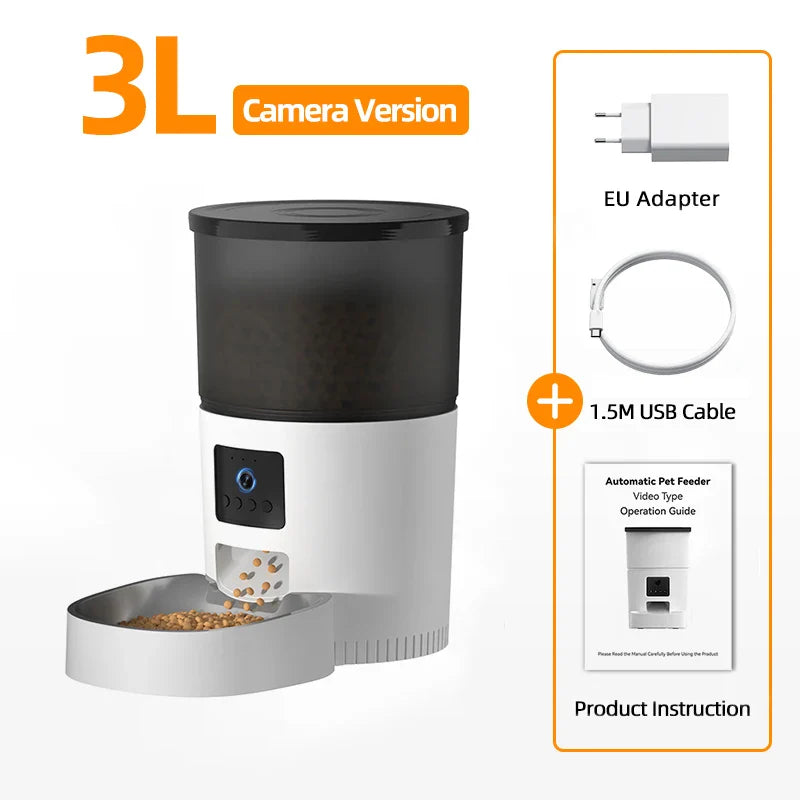Automatic Cat Feeder w/ Camera & Voice