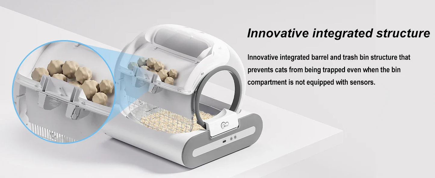 Smart Automatic Cat Litter Box w/ App