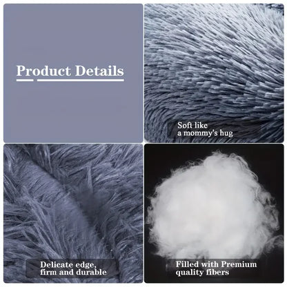 Round Plush Dog & Cat Bed – Winter Warm