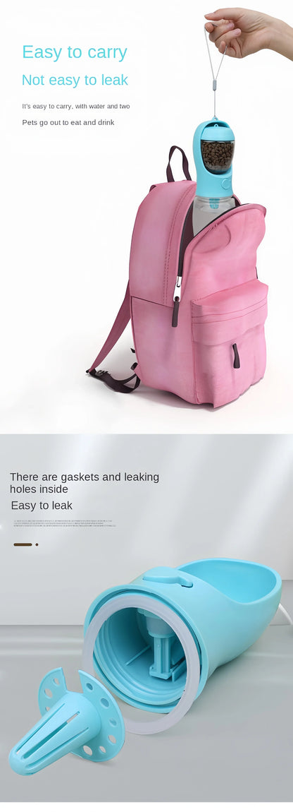 Portable Pet Water Bottle – Food & Water Container for Outdoor Travel