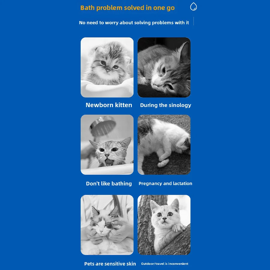 Wash-Free Pet Bath Gloves – 80pcs Disposable