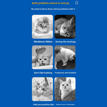 Wash-Free Pet Bath Gloves – 80pcs Disposable