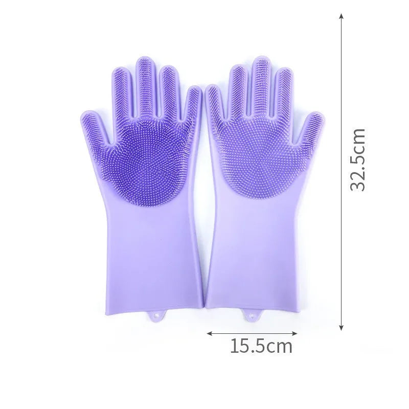 Pet Grooming Silicone Gloves – Hair Removal