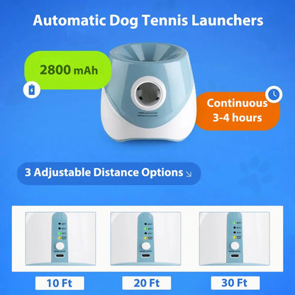 Automatic Dog Ball Launcher – Rechargeable Interactive Toy