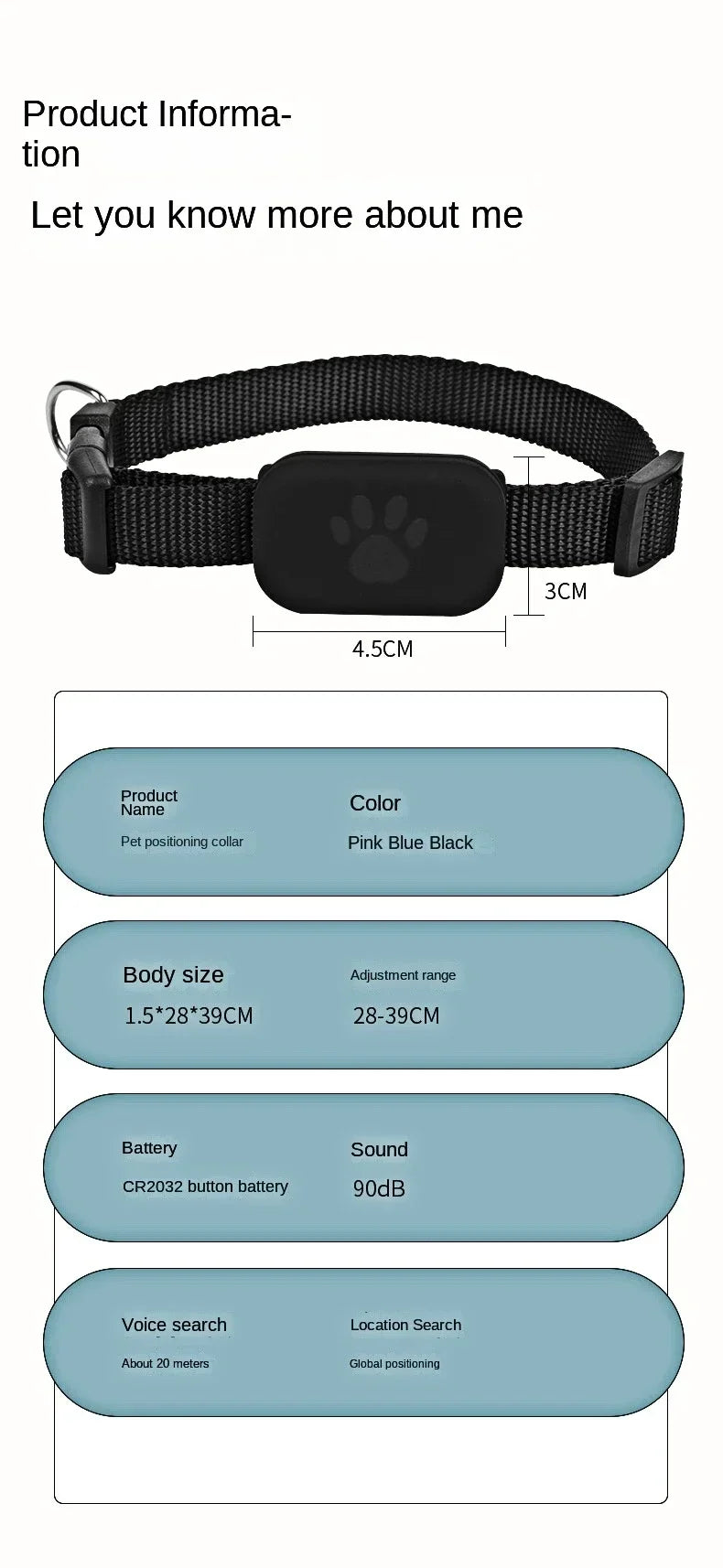 Waterproof Mini Pet GPS Tracker – Remote Global Locator Collar