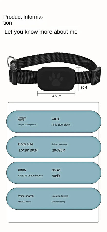 Waterproof Mini Pet GPS Tracker – Remote Global Locator Collar
