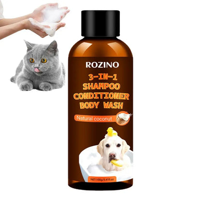3-in-1 Dog Shampoo & Conditioner – Organic Coconut Odor Eliminator
