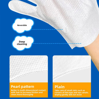 Wash-Free Pet Bath Gloves – 80pcs Disposable