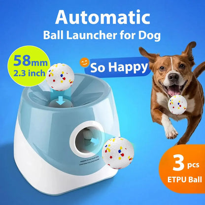 Automatic Dog Ball Launcher – Rechargeable Interactive Toy