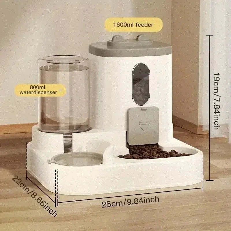 Timed Automatic Pet Feeder – Smart Food Dispenser & Slow-Feed Bowl