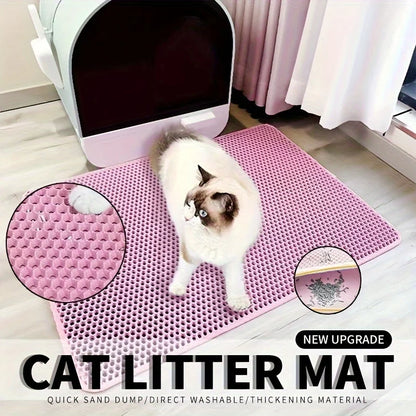 Large Honeycomb Cat Litter Mat – Waterproof