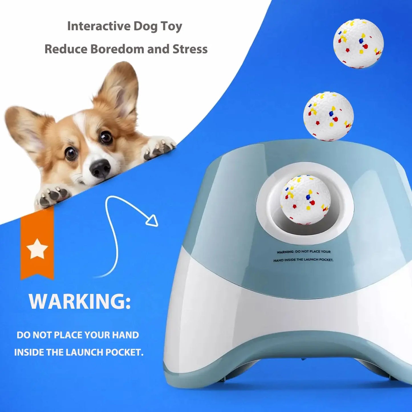 Automatic Dog Ball Launcher – Rechargeable Interactive Toy