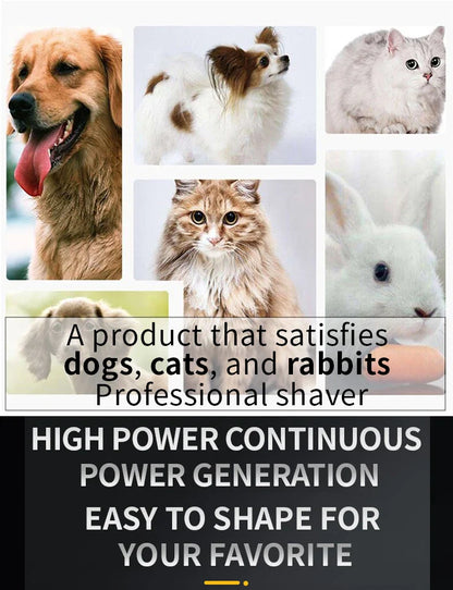 Professional Dog Hair Clipper – All-Metal Rechargeable Low-Noise Trimmer