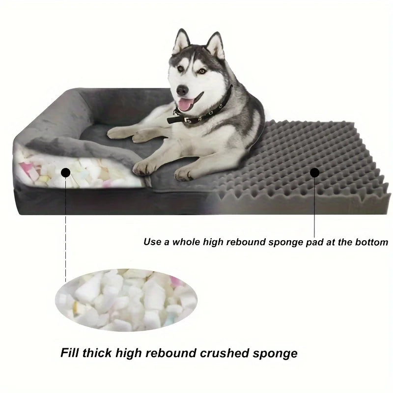 Extra Large Orthopedic Dog Sofa Bed – Foam Suppor