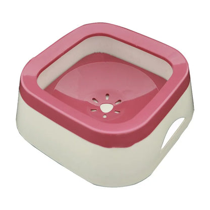 Anti-Splash Water Bowl for Dogs – 1L Large Capacity Spill-Proof Drinking Bowl