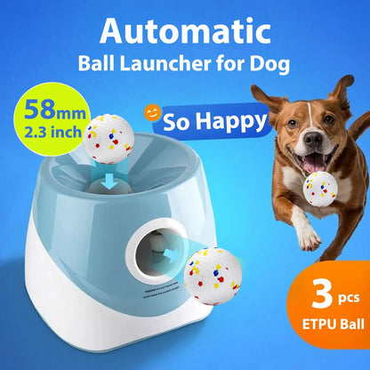 Automatic Dog Ball Launcher – Rechargeable Interactive Toy