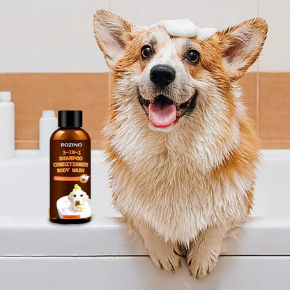 3-in-1 Dog Shampoo & Conditioner – Organic Coconut Odor Eliminator