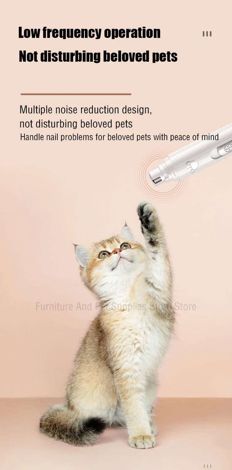 Electric Dog Nail Grinder – USB Rechargeable