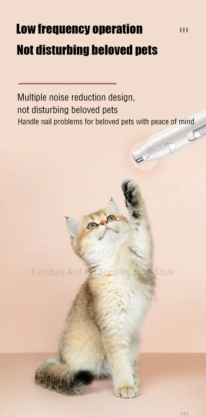 Electric Dog Nail Grinder – USB Rechargeable