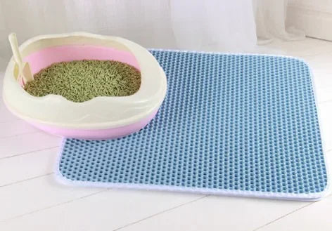Double-Layer Cat Litter Mat – Waterproof