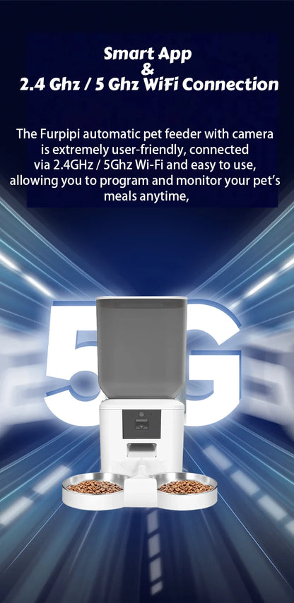 Automatic Cat Feeder 8L – 1080p Camera WiFi