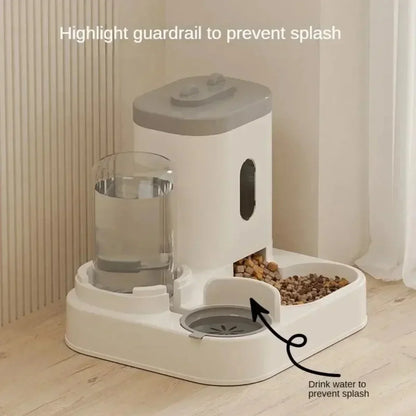Automatic Pet Feeder & Water Fountain – Large Capacity Dispenser Set