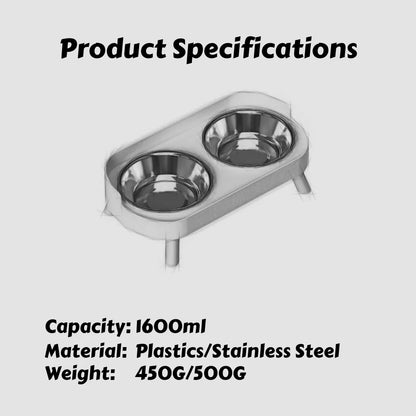 Stainless Steel Pet Water Fountain – 3.2L Smart Automatic Drinking Bowl