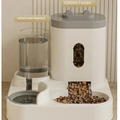 Automatic Pet Feeder & Water Fountain – Large Capacity Dispenser Set