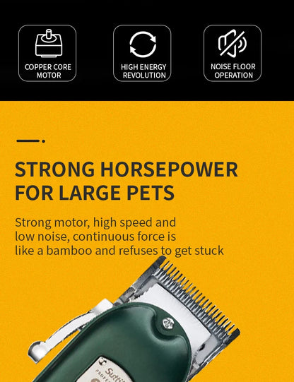 Professional Dog Hair Clipper – All-Metal Rechargeable Low-Noise Trimmer