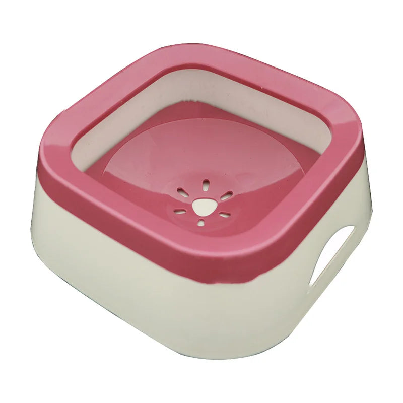 Anti-Splash Water Bowl for Dogs – 1L Large Capacity Spill-Proof Drinking Bowl