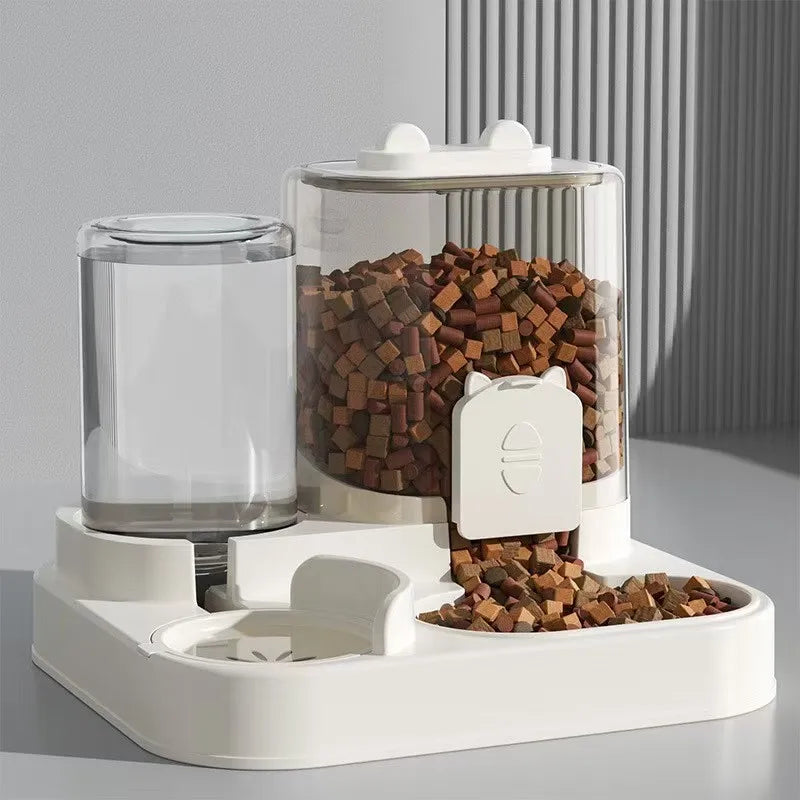 Automatic Pet Feeder & Water Fountain – Large Capacity Dispenser Set