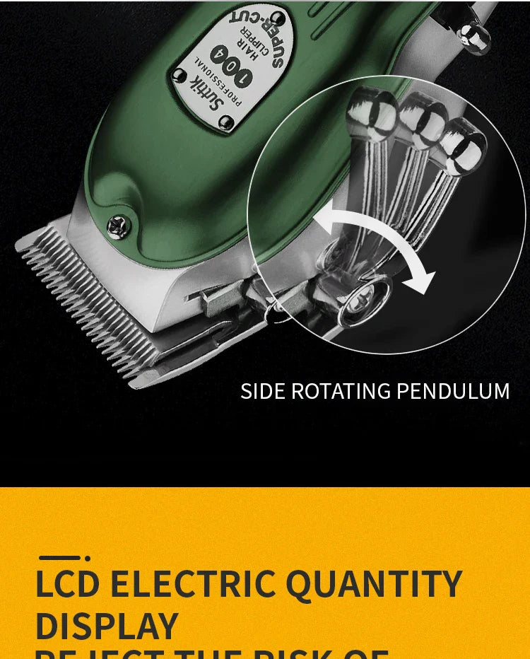 Professional Dog Hair Clipper – All-Metal Rechargeable Low-Noise Trimmer