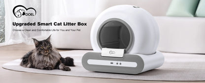 Smart Automatic Cat Litter Box w/ App