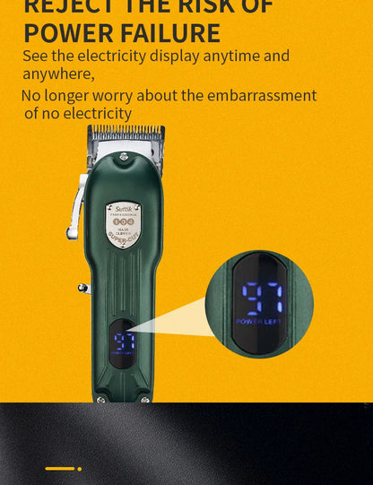 Professional Dog Hair Clipper – All-Metal Rechargeable Low-Noise Trimmer