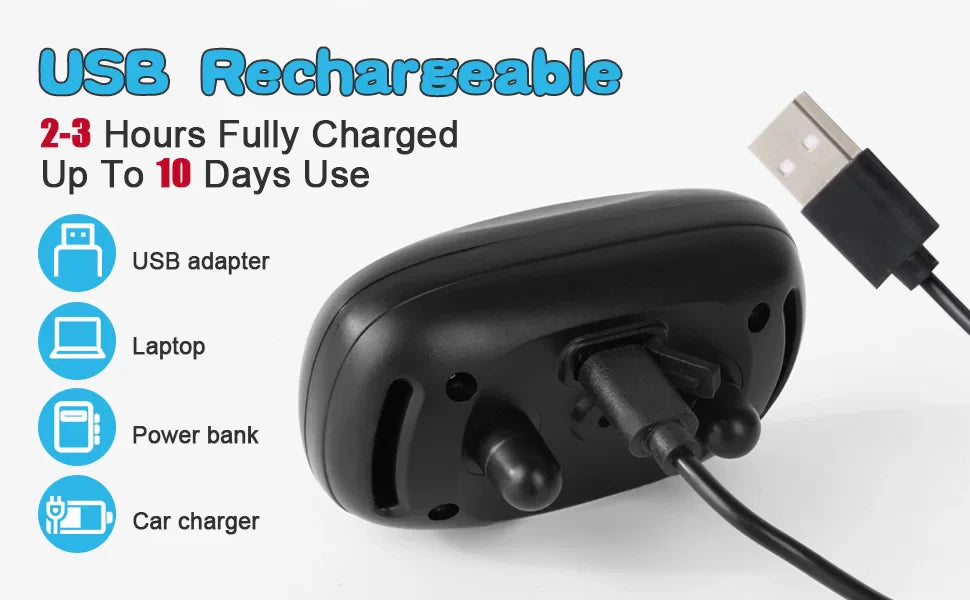 Anti-Bark Dog Training Collar – Rechargeable Ultrasonic Device