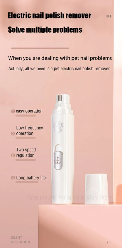 Electric Dog Nail Grinder – USB Rechargeable