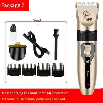 Pet Hair Clipper & Trimmer Set – Cordless Electric