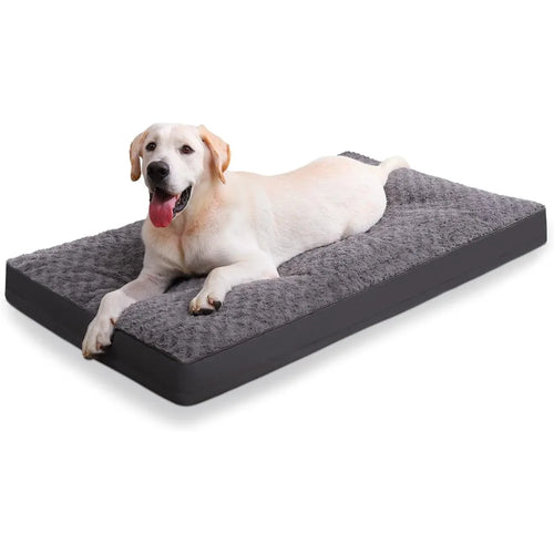 Jumbo Waterproof Dog Bed – Extra Large Washable Pet Bed with Removable Cover (47×29)