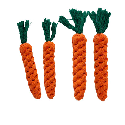 Carrot Dog Bite Rope – Chew & Teeth Cleaning Toy